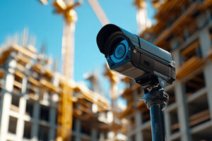 construction site video surveillance installation