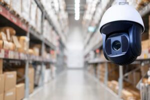 warehouse video surveillance installation